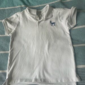 Velvet Fawn-Mack Polo White Shirt